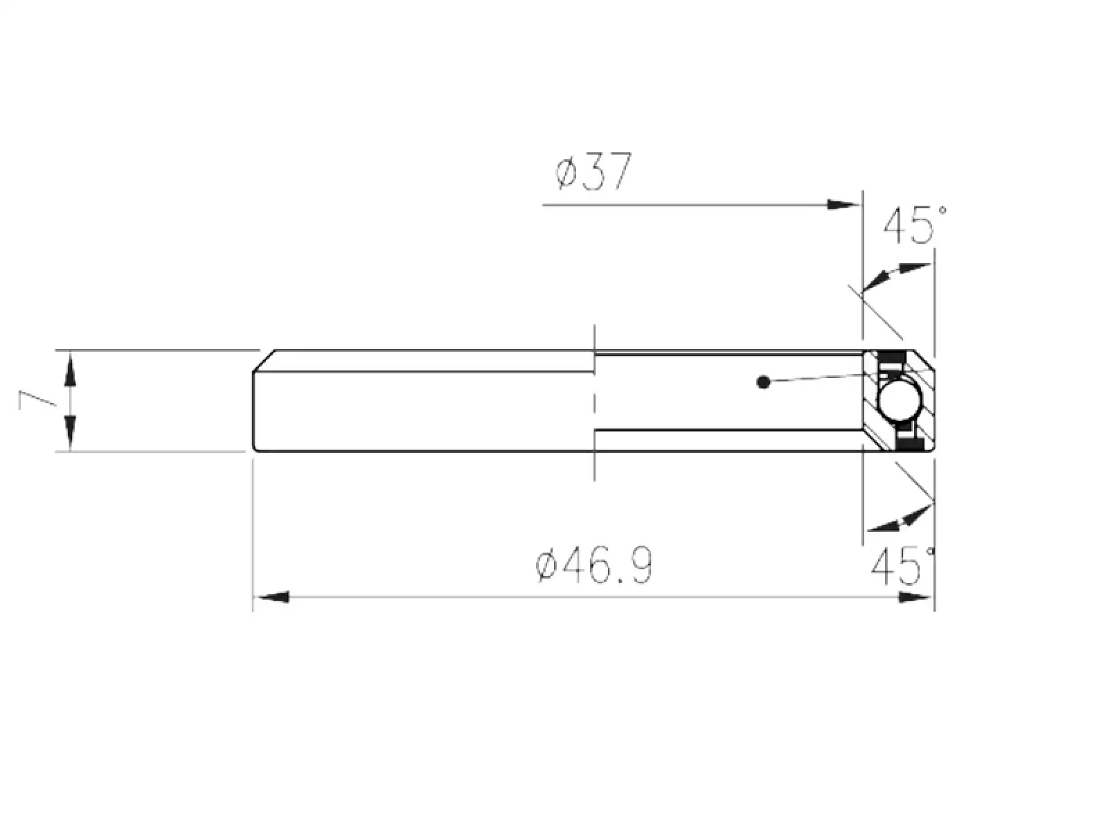 FSA ACB MR137 (Nr.54) 1-1/4" Lager 45x45