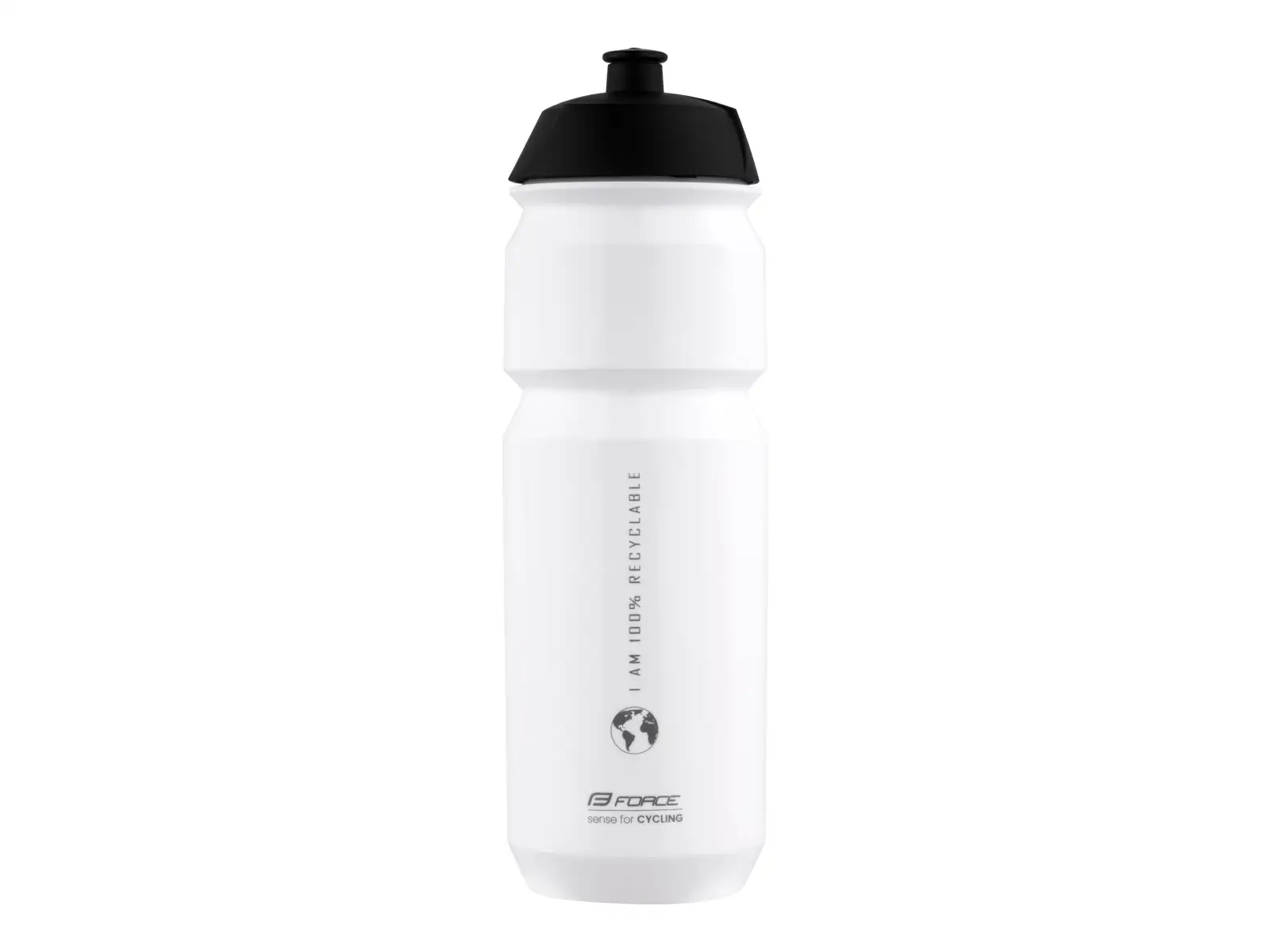 Force Bio Earth Fahrradflasche 750 ml Weiß/Grau