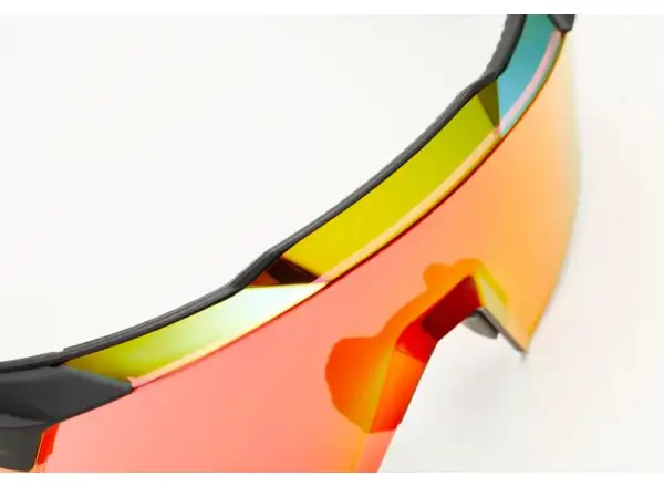 100% Aerocraft Brille Soft Tact Black/HiPER Red Multilayer Mirror