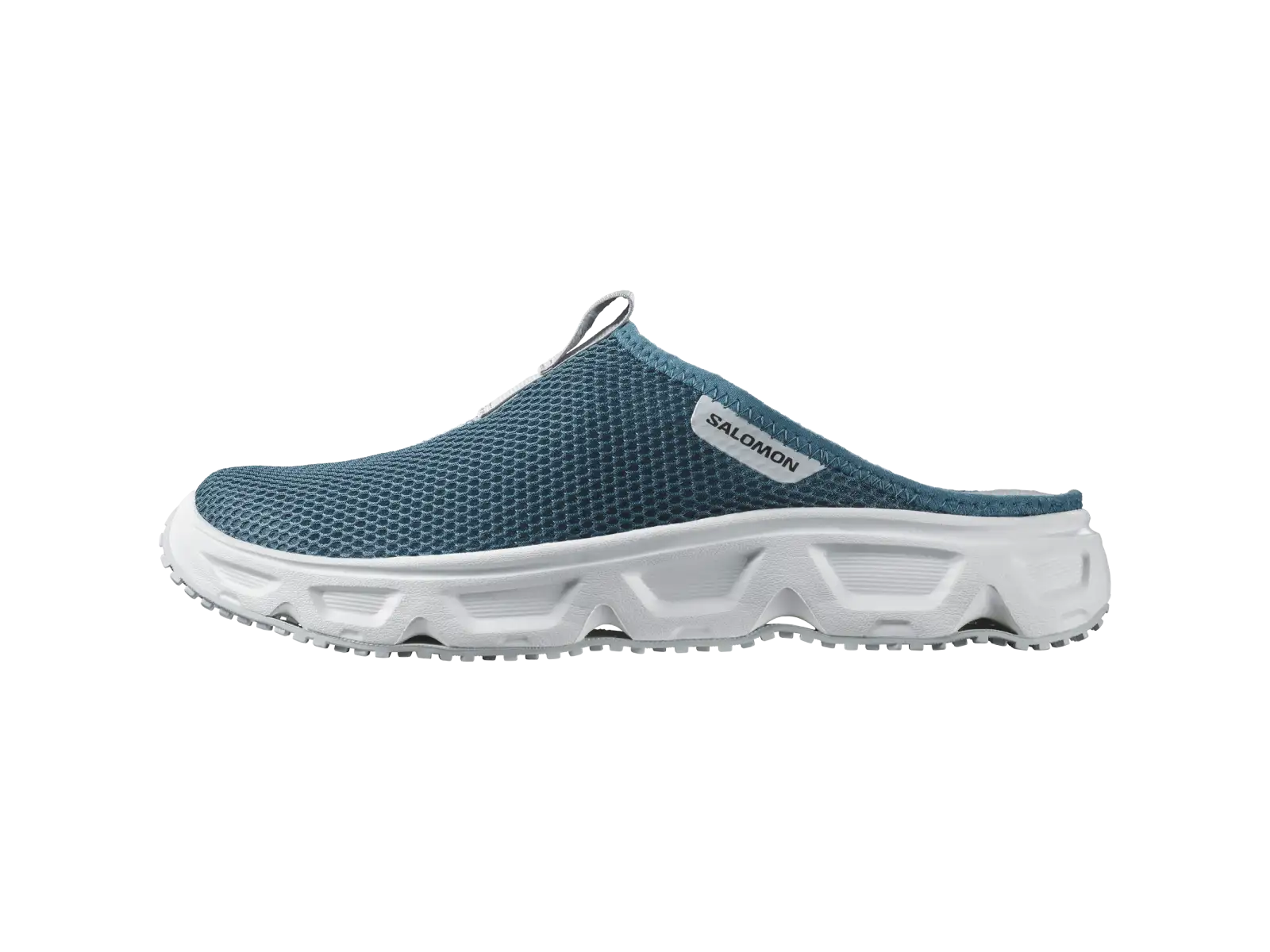 Salomon Reelax Slide 6.0 Herrenpantoffeln Blue Ashes/White/Pearl blue