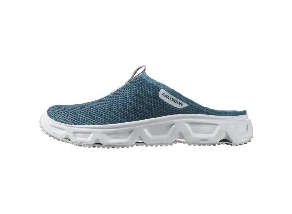 Salomon Reelax Slide 6.0 Herrenpantoffeln Blue Ashes/White/Pearl blue