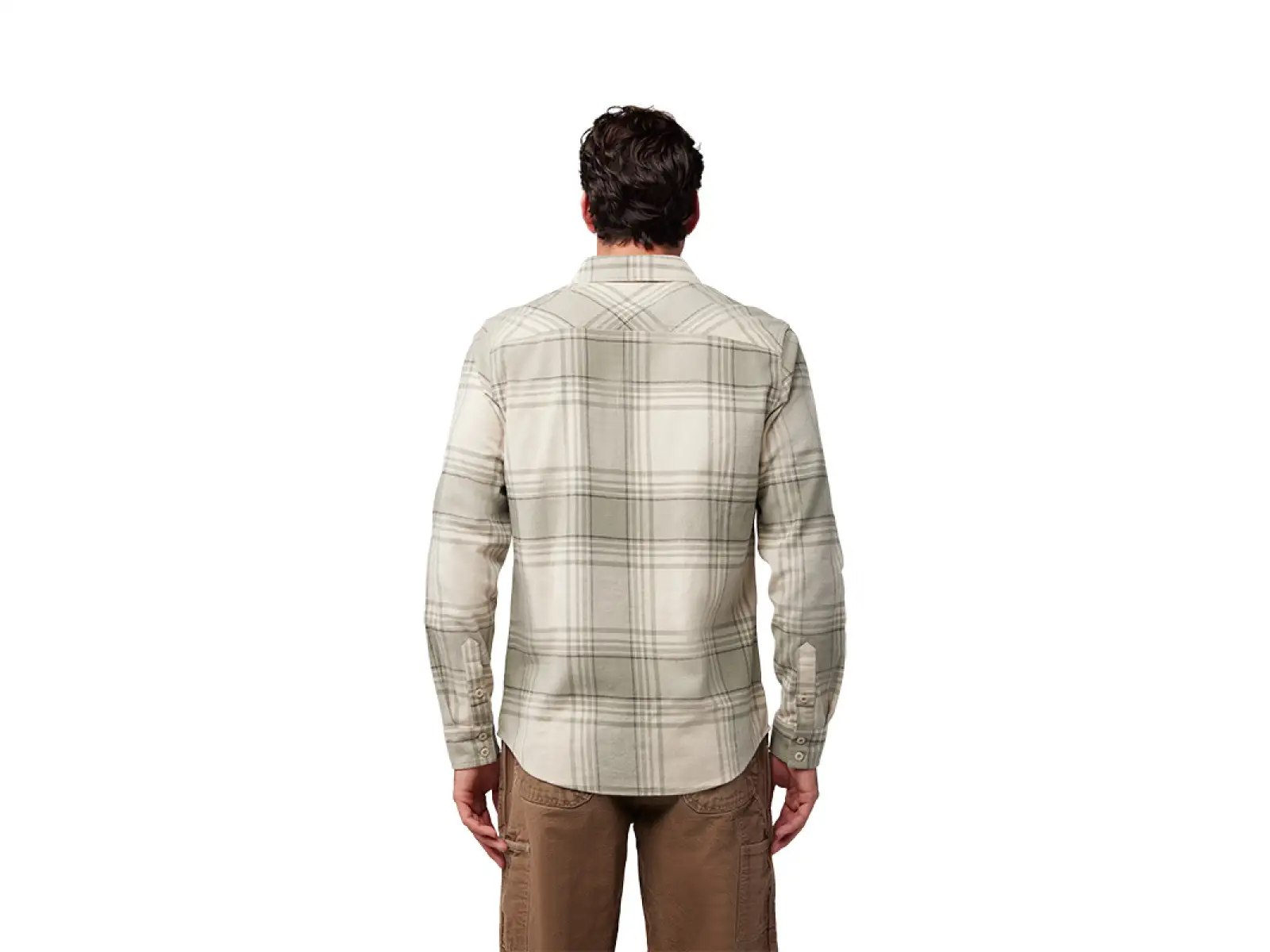 Fox Traildust Herren Flanellhemd Creme