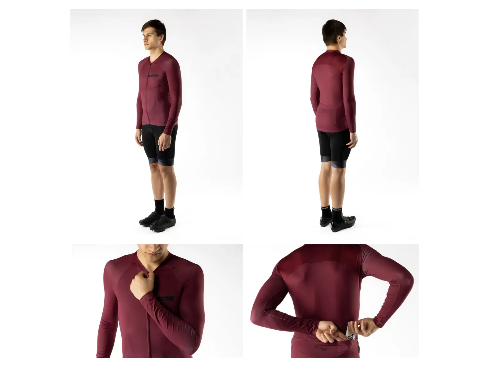 Force Charm Uni Trikot langarm bordeaux