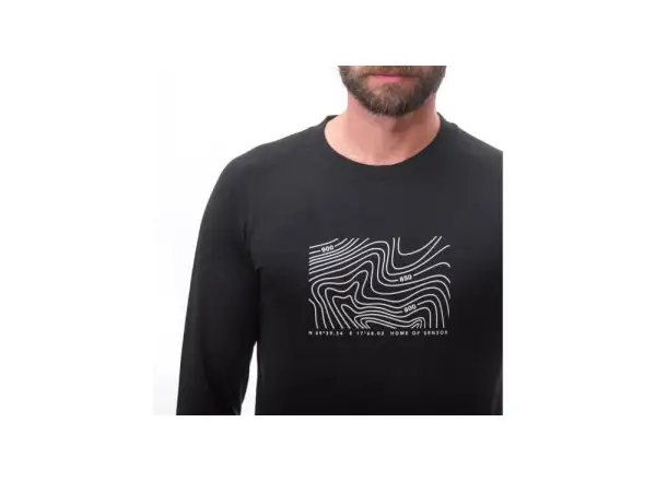 Sensor Merino Air PT Locate Herren T-Shirt Langarm black
