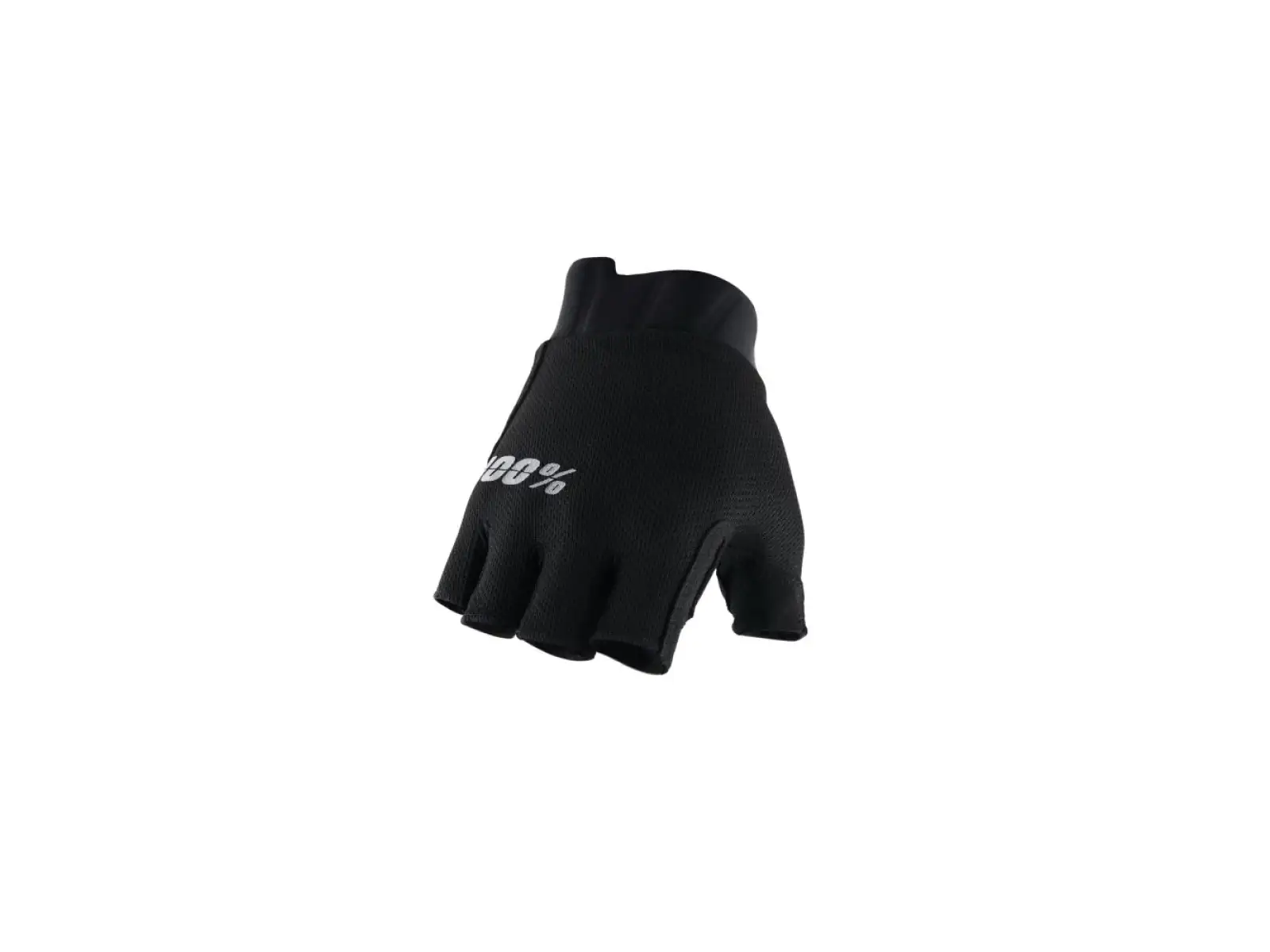 100% Exceeda Gel Fahrradhandschuhe kurz Schwarz