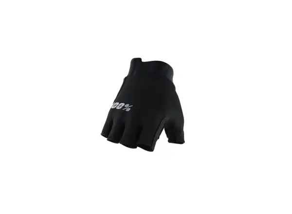 100% Exceeda Gel Fahrradhandschuhe kurz Schwarz