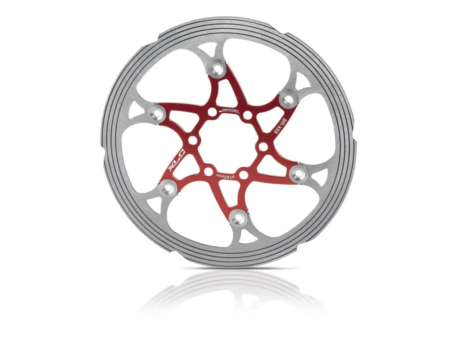 XLC BR-X59 Bremsscheibe Rot/Silber