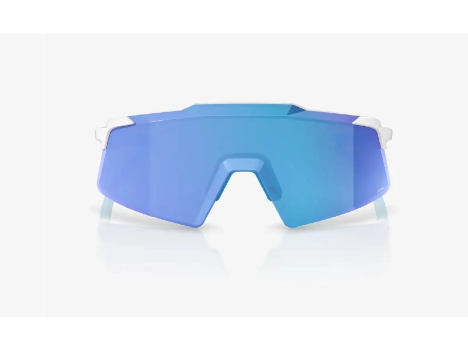 100% Aerocraft Brille Matte White/HiPER Blue Mirror