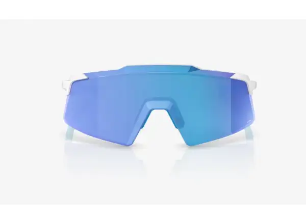 100% Aerocraft Brille Matte White/HiPER Blue Mirror