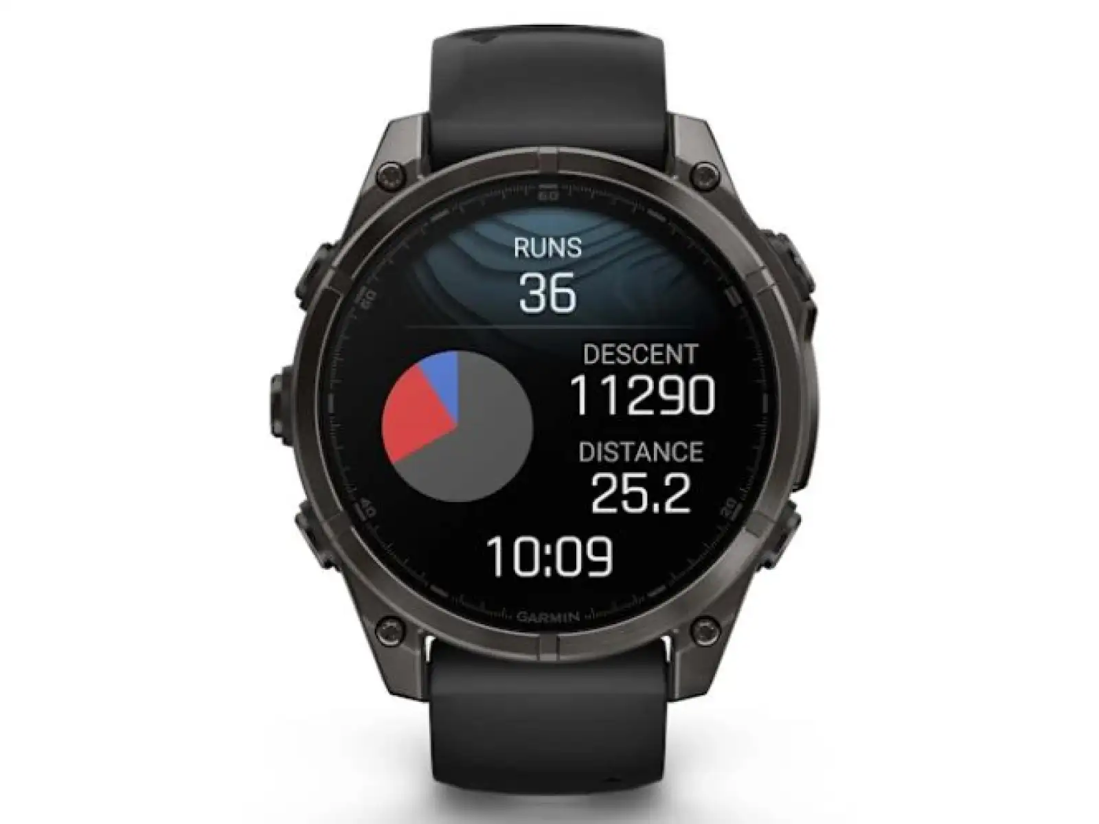Garmin fenix 8 - 47 mm AMOLED Saphir Smartwatch Carbon Grey DLC Titan Schwarz/Grau