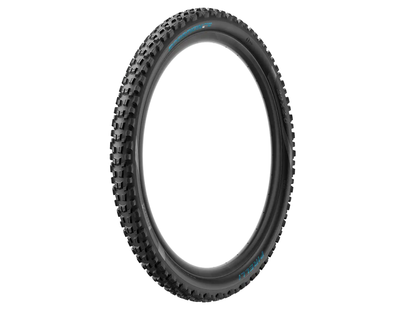 Pirelli Scorpion Enduro M 29x2,4" Reifen mit Kevlar in Türkis.