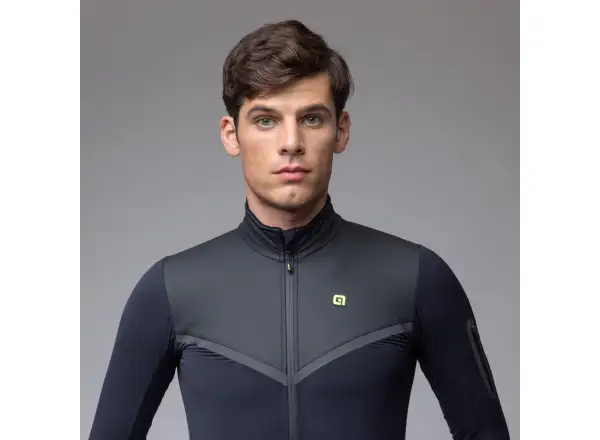 Alé R-EV1 Wool Speed Herren Winter Fahrradjacke Black