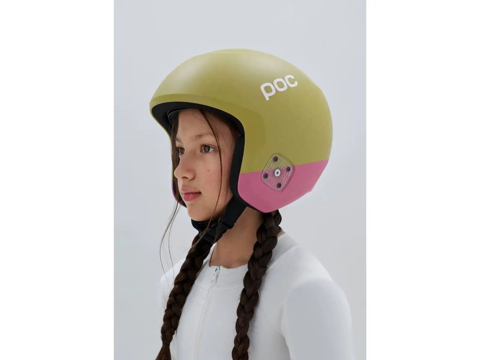 POC Skull Dura Jr Skihelm Olivine Green Matt/Thulite Pink Matt