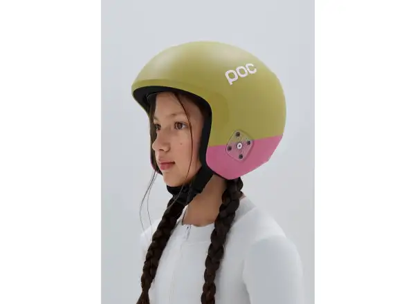POC Skull Dura Jr Skihelm Olivine Green Matt/Thulite Pink Matt