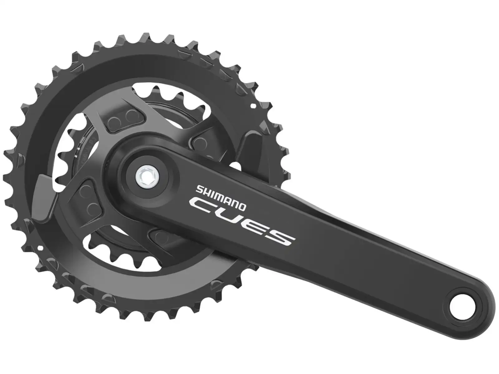 Shimano CUES FC-U4010-2 Boost Kurbelgarnitur 9/10/11-fach 36/22 Zähne.