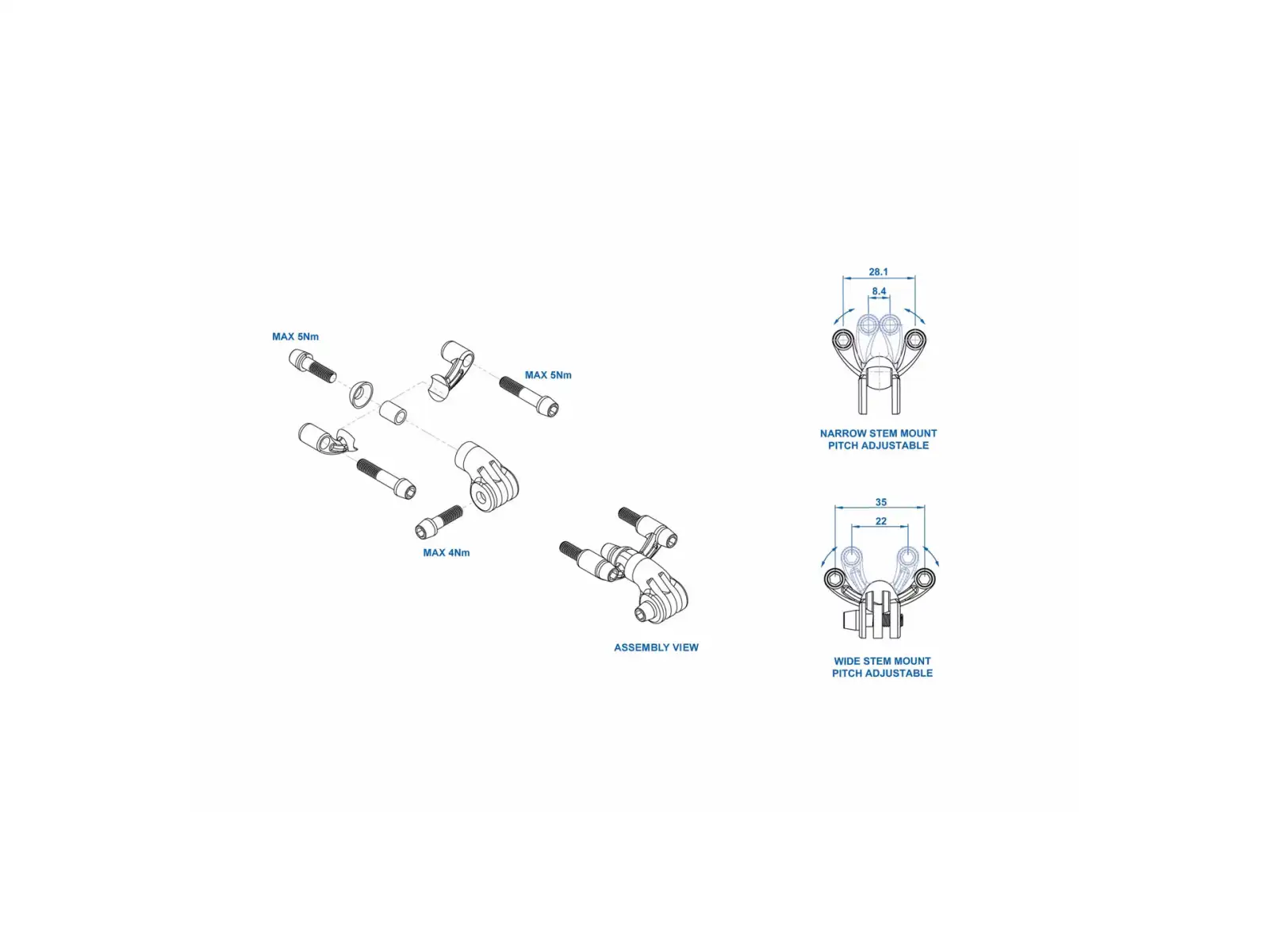 Ritchey Universal Stem Mount Halterung für GoPro und Lollipop Wide 22-35