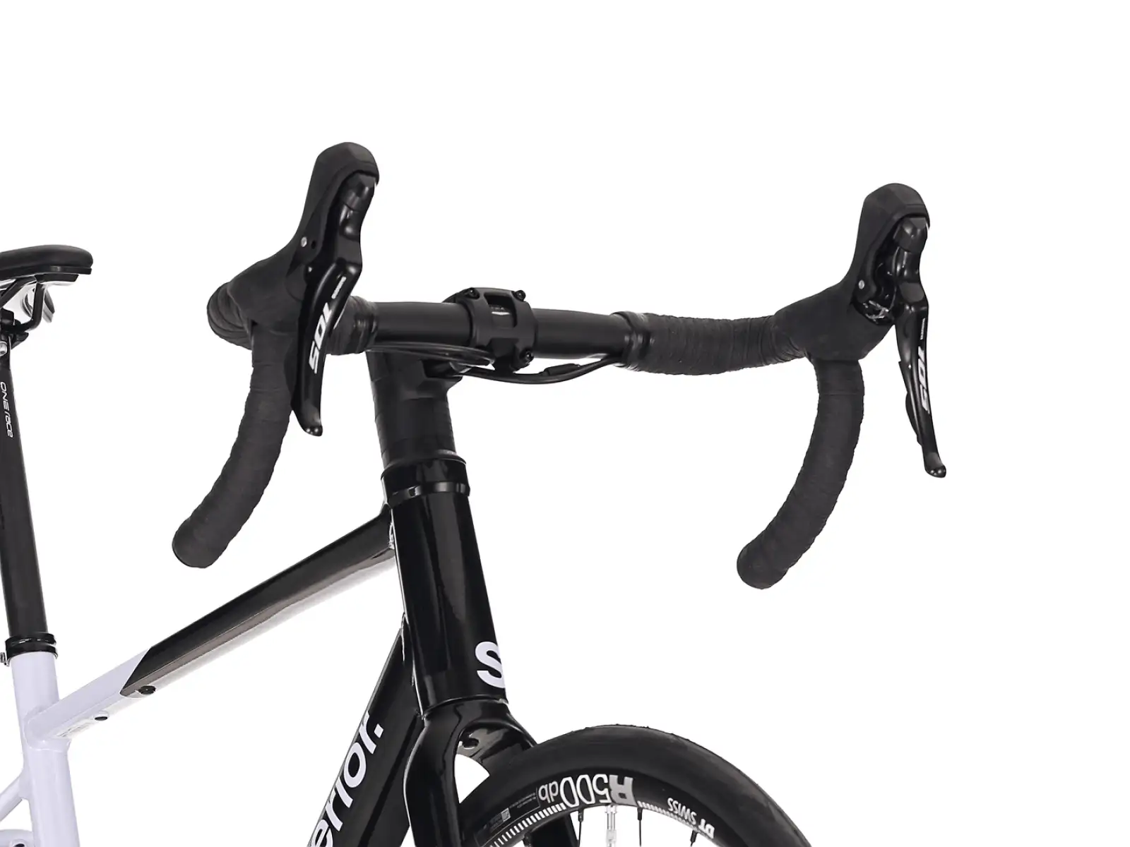 Superior XR 6.5 GF Rennrad Gloss Black / White