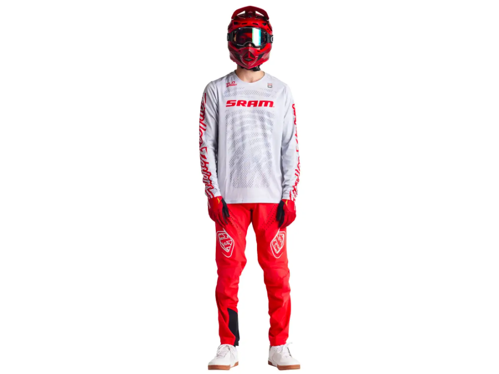 Troy Lee Designs Sprint Sram Shifted Trikot langarm Herrenshirt Zement