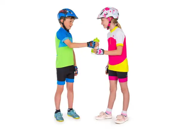 Etape Tiny Kinder-Fahrradhandschuhe kurz, blau Auto.