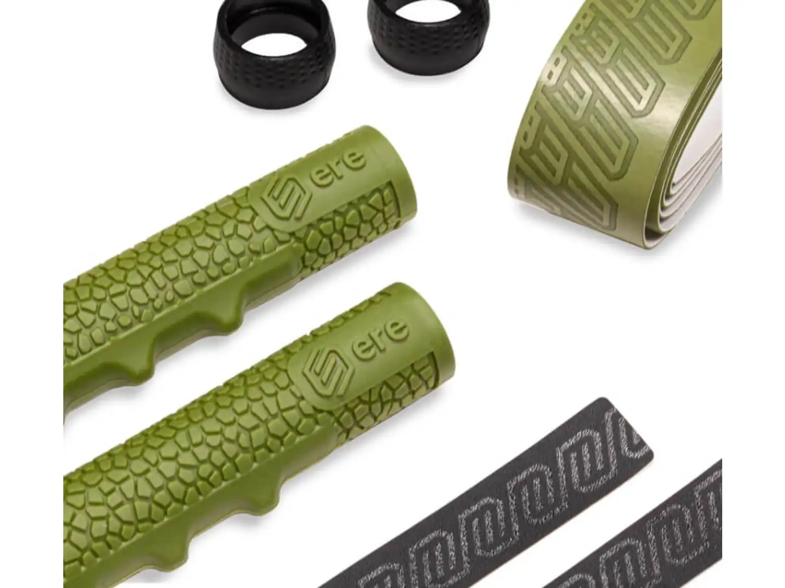 Ere Research Tenaci Handlebar Grip Gravel Set Lenkerband und Griffe Moss Green