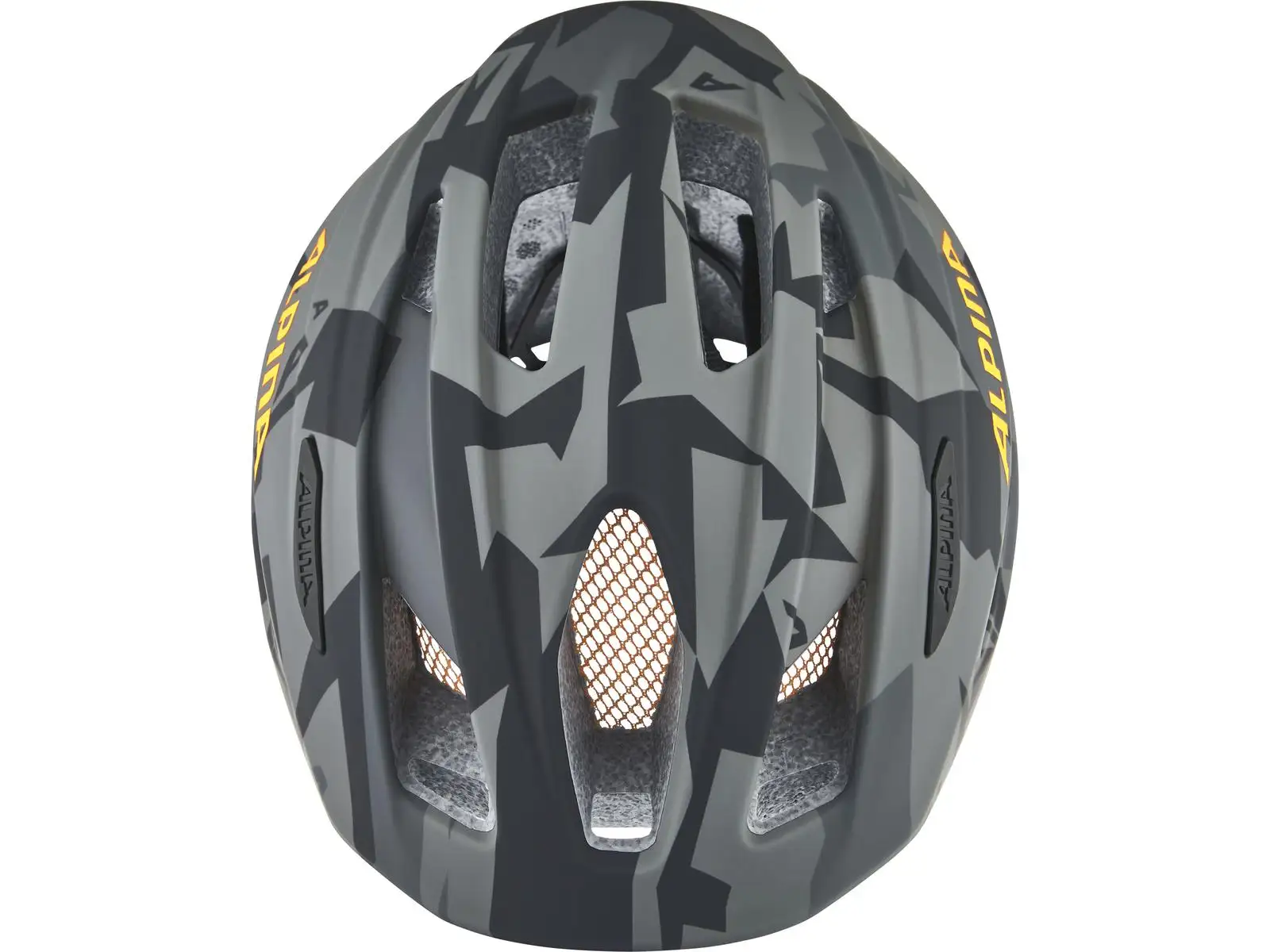 Alpina Pico Flash Kinderhelm Black/Camo Orange Gloss