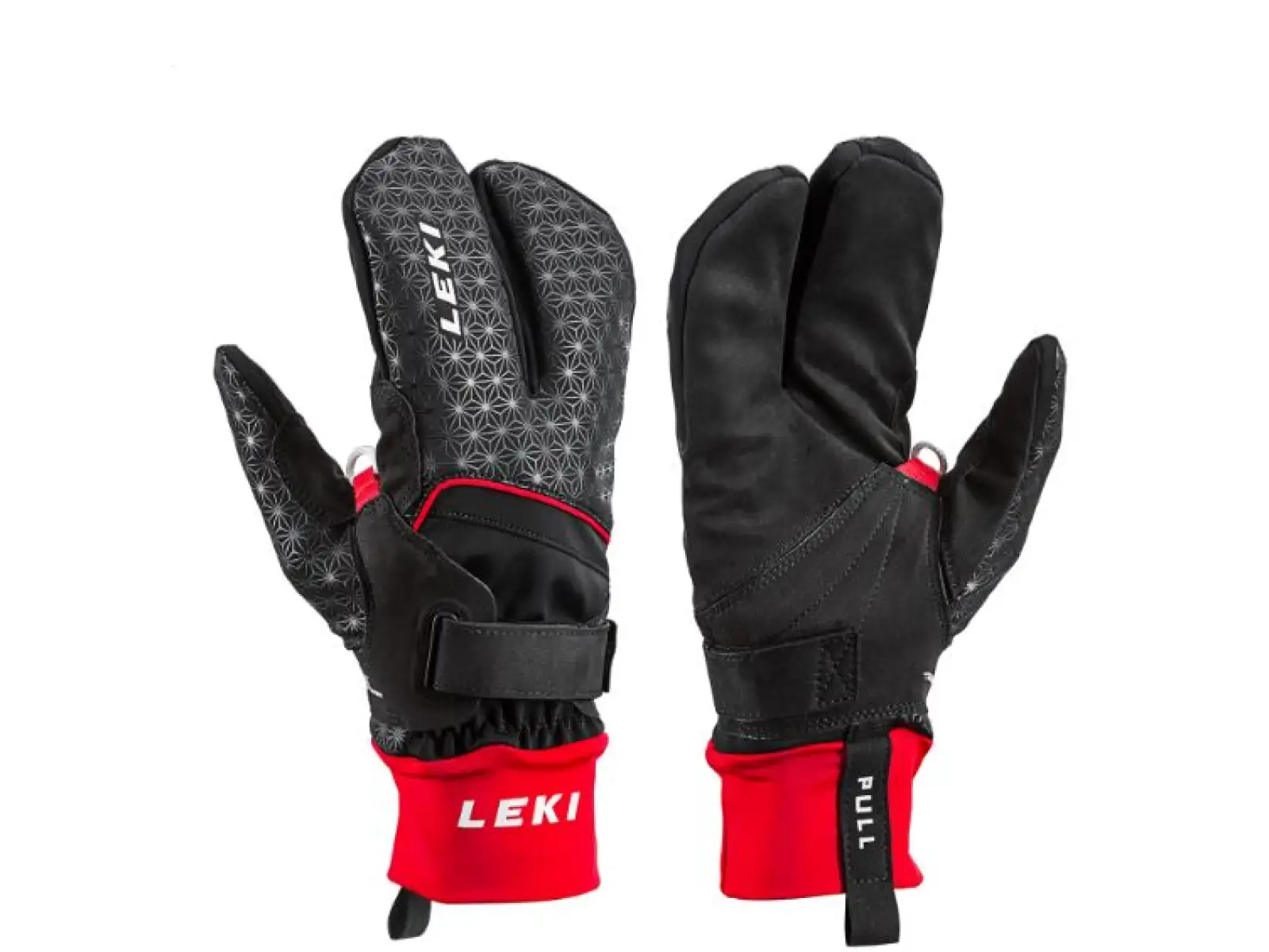 Leki Nordic Circuit Shark Lobster Laufhandschuhe black/red
