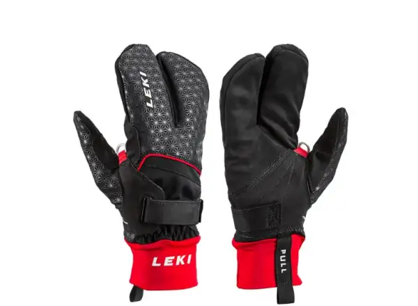 Leki Nordic Circuit Shark Lobster Laufhandschuhe black/red