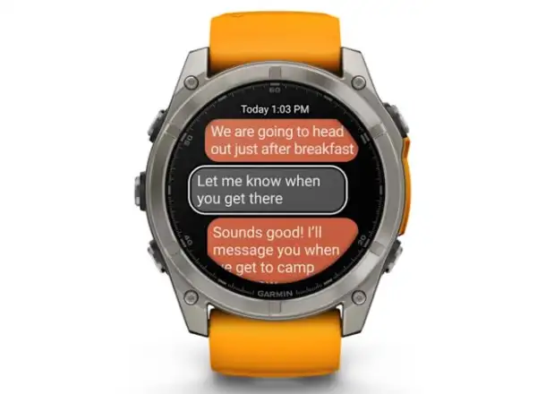 Garmin fenix 8 - 51 mm AMOLED Sapphire Smartwatch Titanium Orange/Graphite