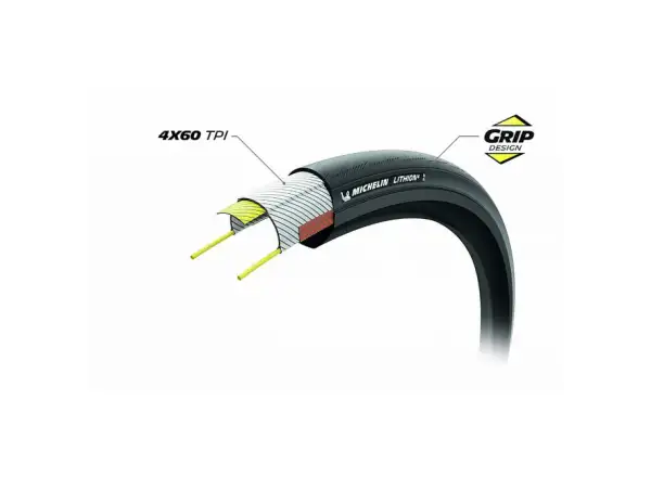 Michelin Lithion 4 Performance Line TS 28" Straßenreifen, Kevlar, Schwarz