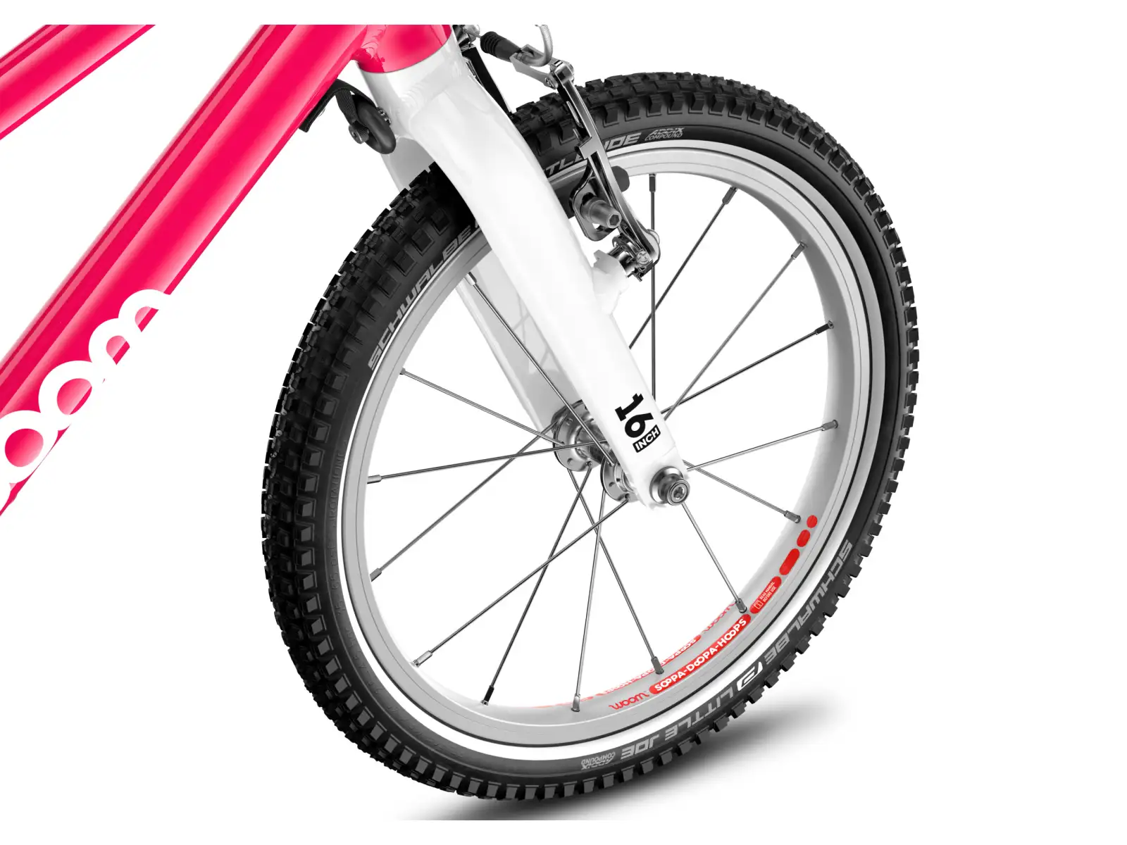 Woom GO 3 Automagic Hot Pink 16 Kinderfahrrad