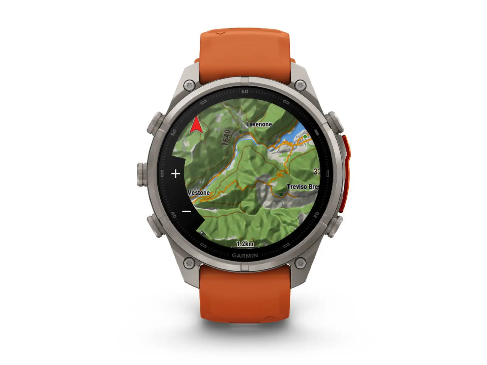 Garmin Fénix 9 Pro inReach 47 mm Smartwatch Titanium Autumn orange/Spark orange