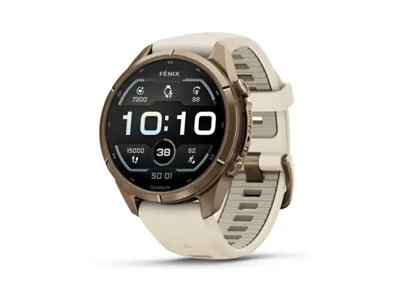 Garmin fenix 9 Pro inReach 43 mm Smartwatch Autumn gold titanium/Cream/french gray