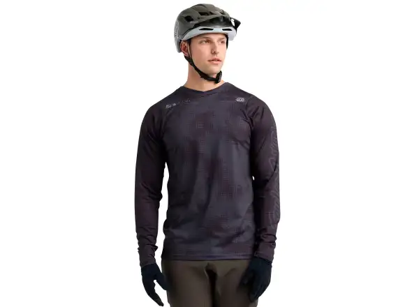 Troy Lee Designs Skyline Chill Herren Langarmtrikot Scattered Carbon