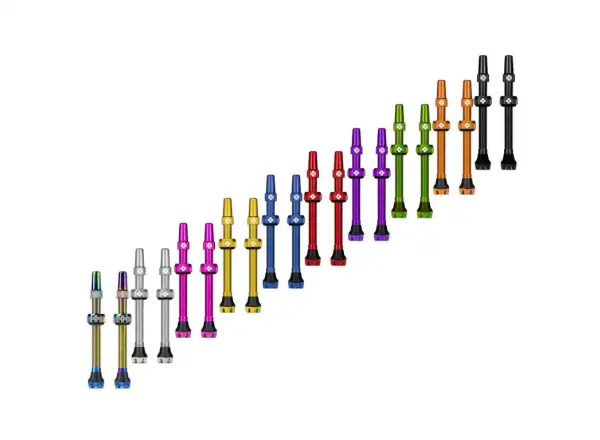 Muc Off Tubeless Presta Ventil KIT 60mm, Set mit 2 Stück ohne Schlauch Ventil