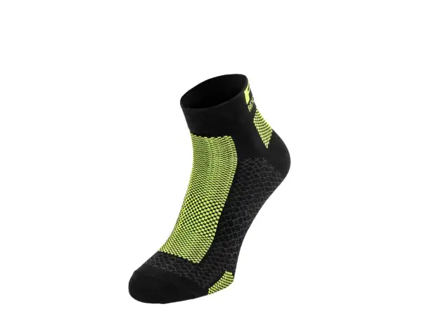 R2 Easy Radsocken Schwarz/Neongelb