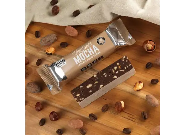 Veloforte Mocha Riegel 70 g – Haselnuss, Kaffee & Kakao