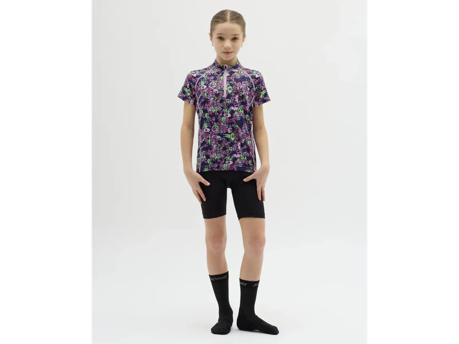 Silvini Scrivia Kindertrikot kurzarm Blush/Green