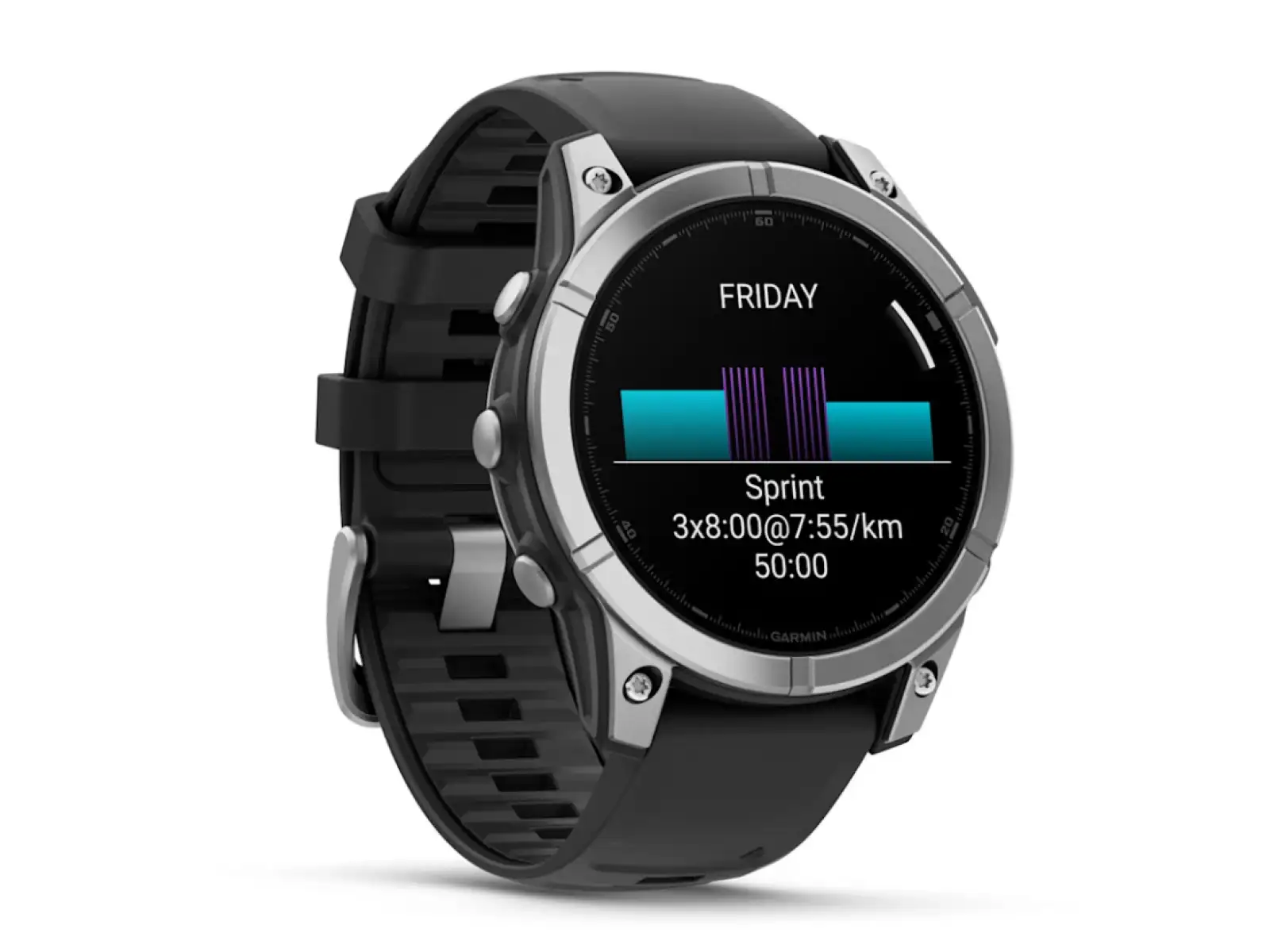 Garmin fenix E - 47 mm AMOLED Smartwatch Slate Grey Steel