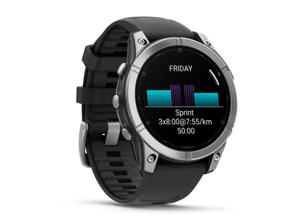 Garmin fenix E - 47 mm AMOLED Smartwatch Slate Grey Steel