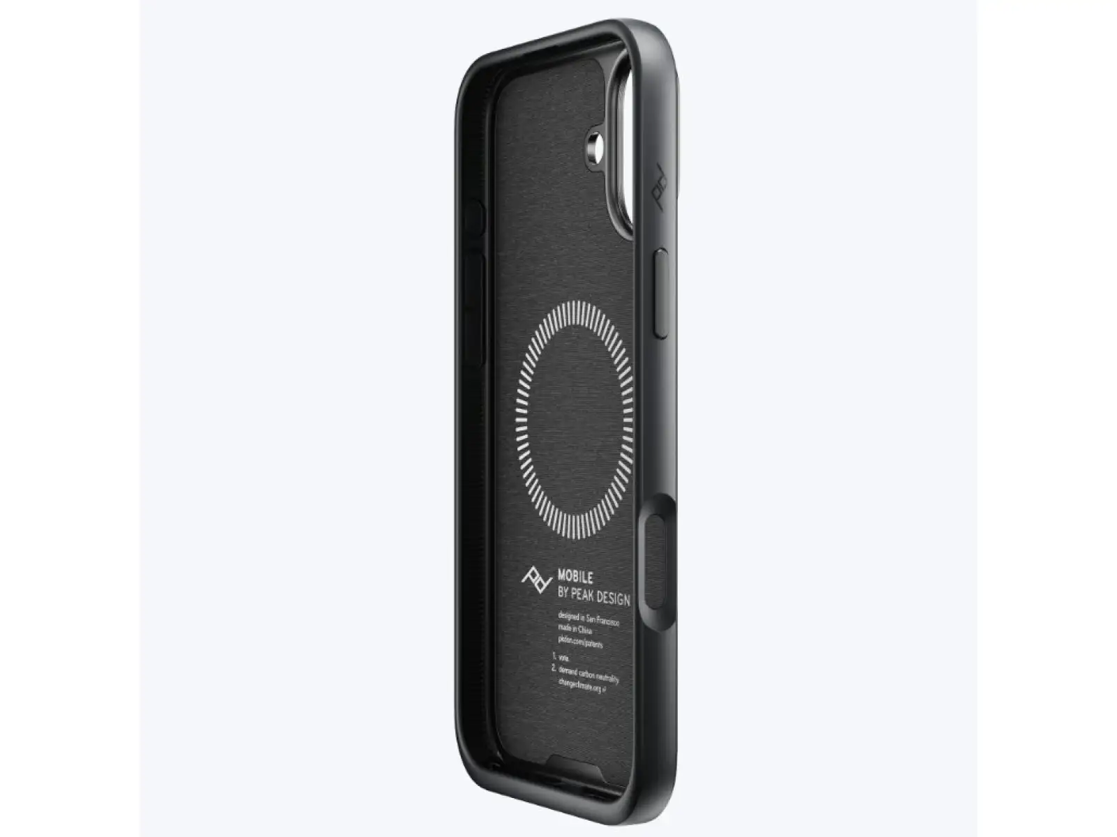 Peak Design Mobile Everyday Fabric Case iPhone 16 Plus Handyhülle Charcoal