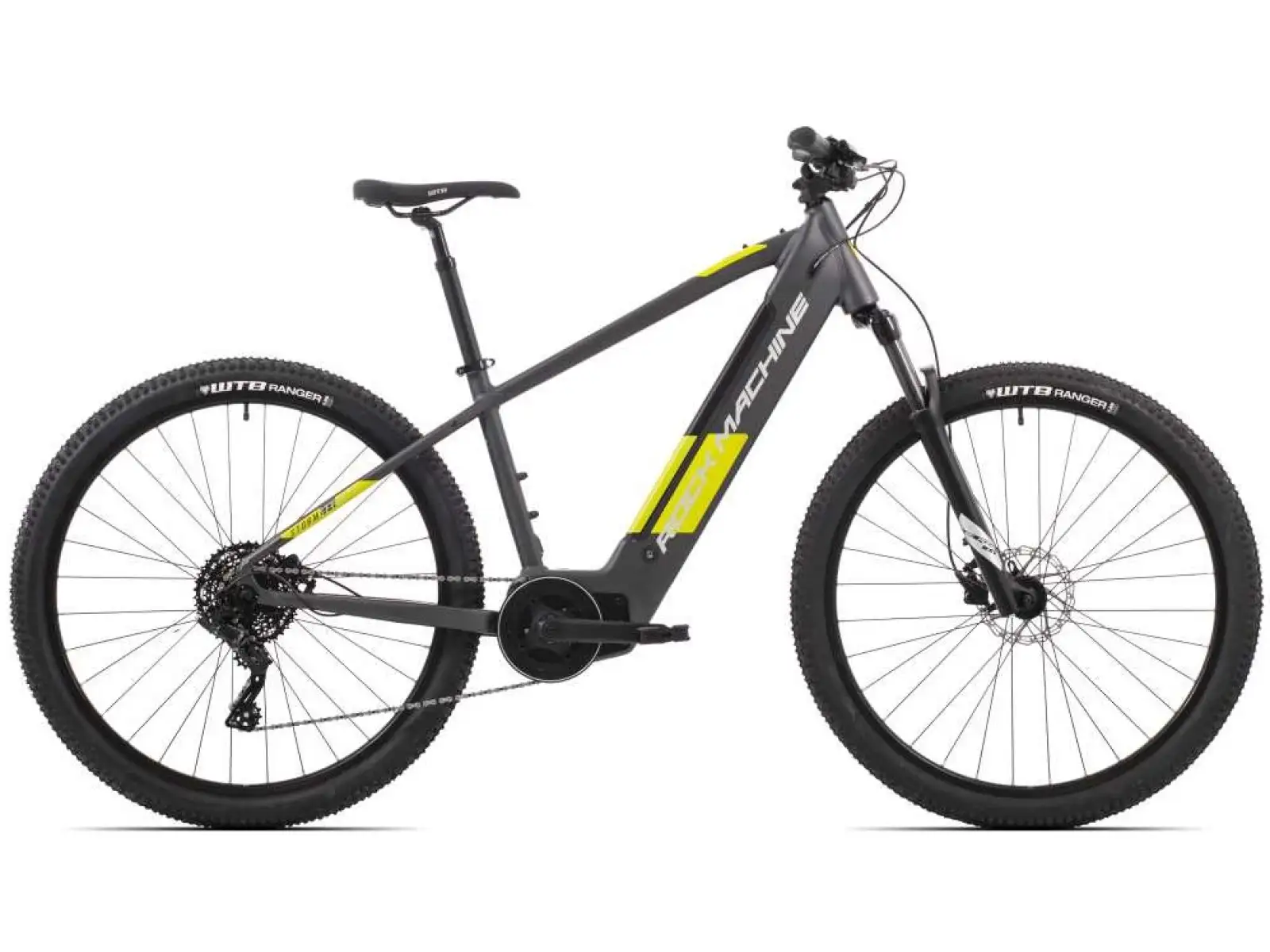 Rock Machine Storm INT e70-29 E-Bike Matte Anthrazit/Gelb/Silber