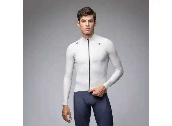 Alé R-EV1 Warm Race Herren gefüttertes Radsporttrikot Stone