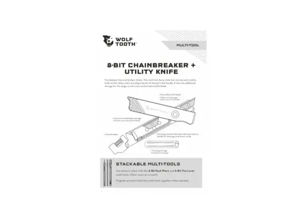 Wolf tooth 8-BIT Chainbreaker + UtilityKnife Multitool