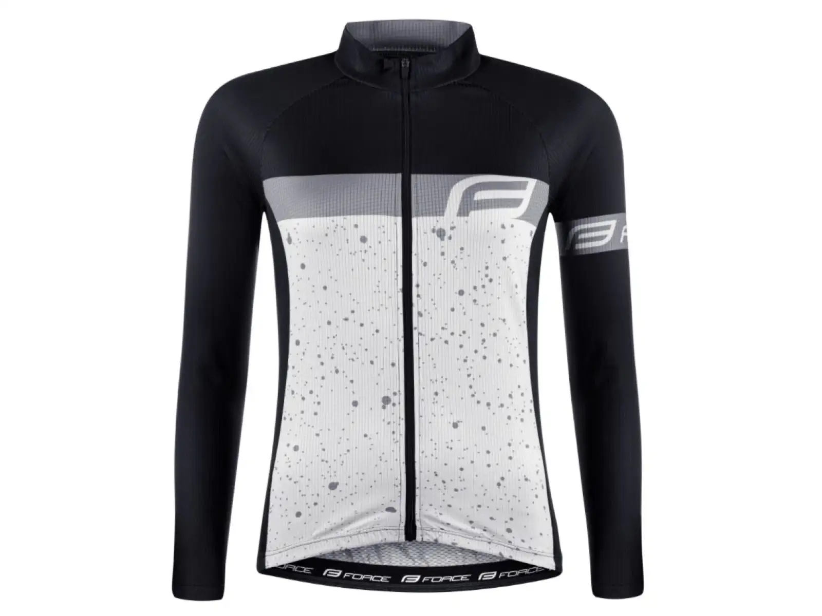 Force Spray Lady Damenlangarmshirt Weiß/Schwarz