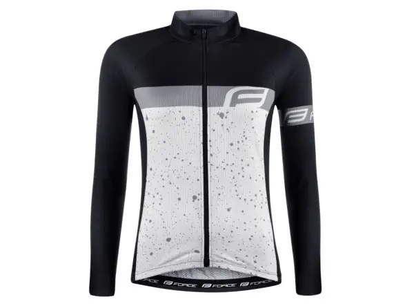 Force Spray Lady Damenlangarmshirt Weiß/Schwarz