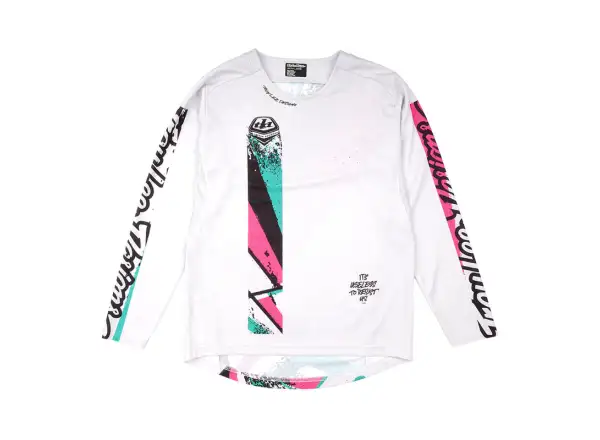 Troy Lee Designs Sprint Full Pull Kindertrikot Langarm Chalk