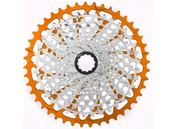 Garbaruk 12-Gang Gravel-Kassette 10-44 Z. Sram XD in Orange.