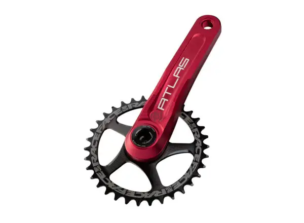 Race Face Atlas 175 mm Kurbeln ohne Kettenblatt rot