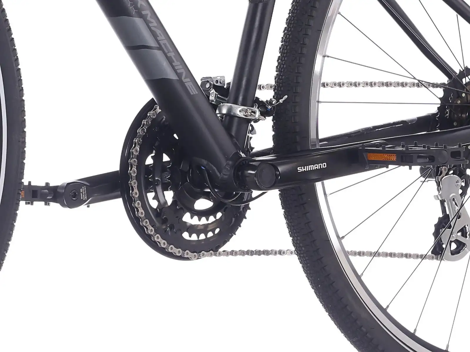 Rock Machine Rokk 30 Easy Entry Trekkingrad mattschwarz