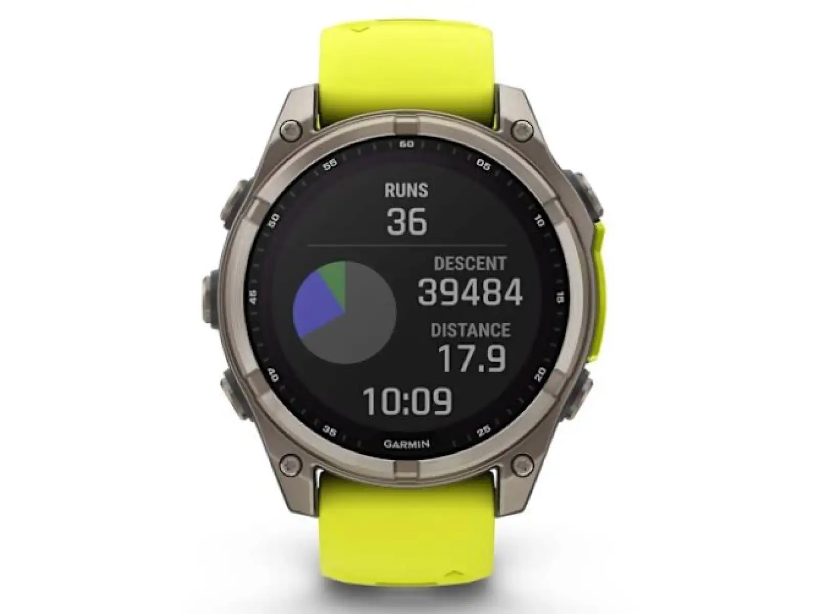 Garmin fenix 8 - 51 mm Solar Sapphire Smartwatch Titanium Yellow/Graphite